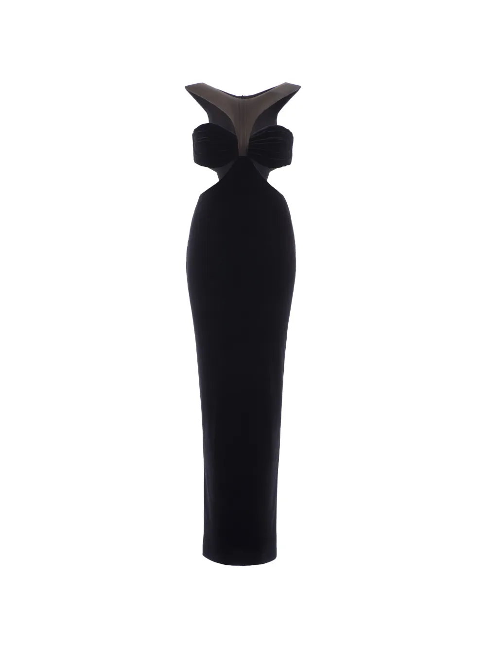 IMROSKA Cleopatra cut-out strapless maxi gown dress