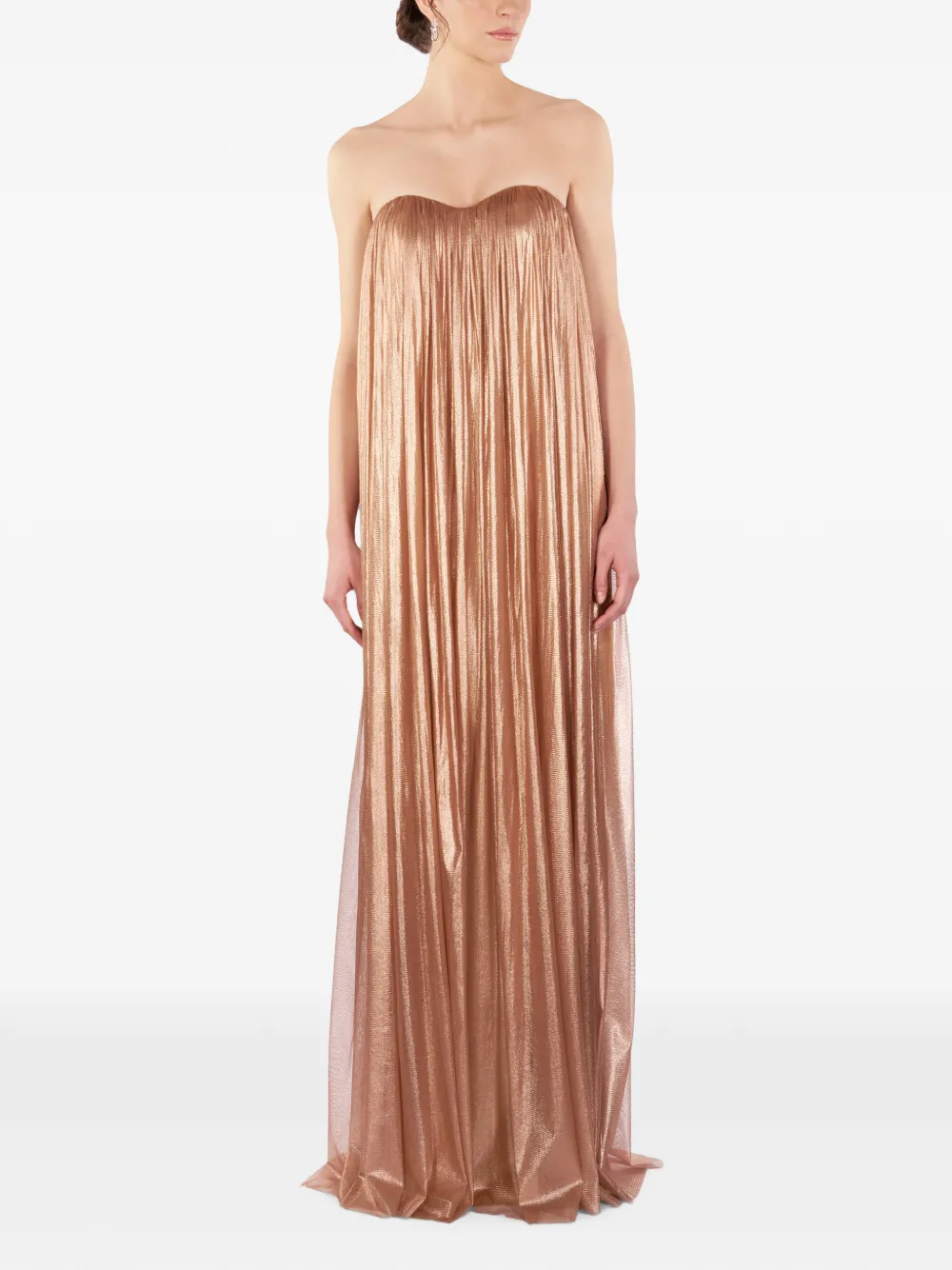 IMROSKA Gaia strapless A-line maxi gown dress