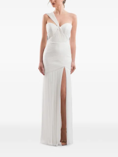 IMROSKA Mattew pleated draped maxi dress