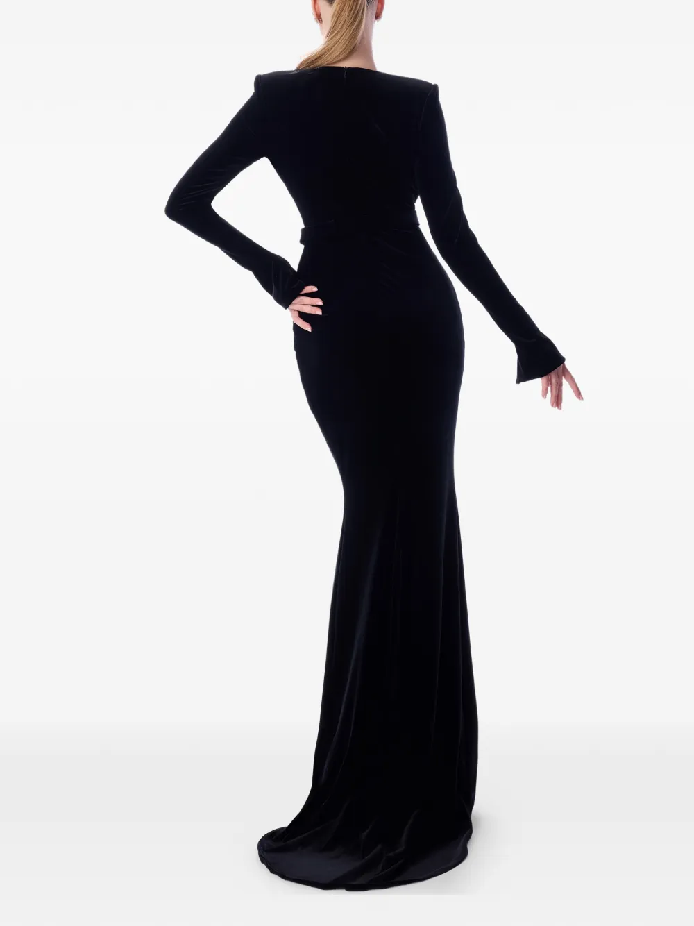 IMROSKA Self Portrait maxi-jurk met gespdetail en uitgesneden details Zwart