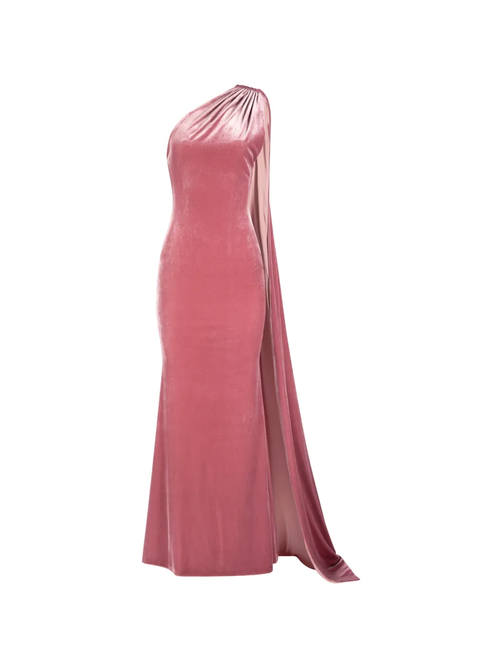 IMROSKA Alsa Sin one-shoulder draped maxi dress - Rosa