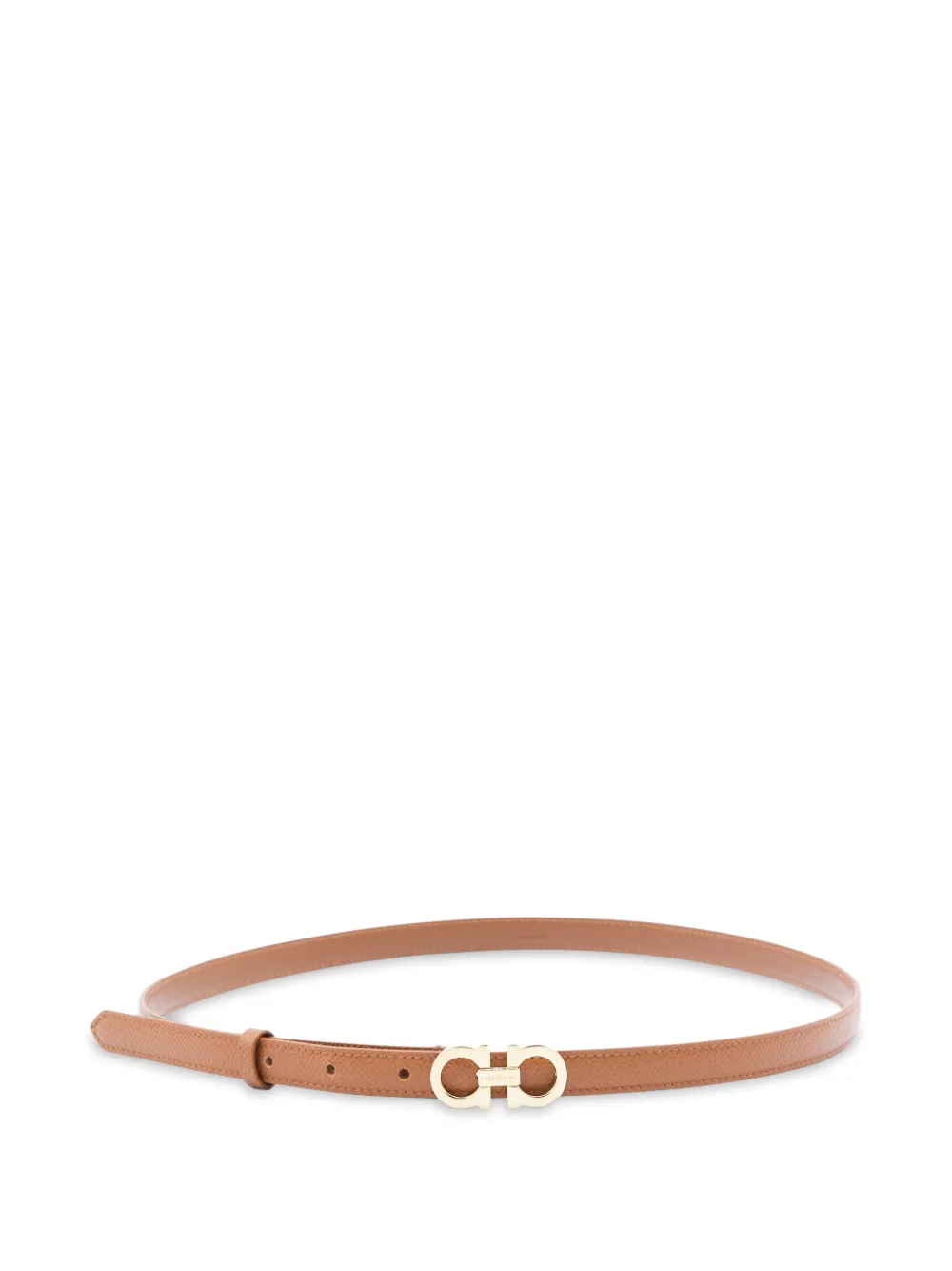 Ferragamo logo-buckle leather belt - Toni neutri
