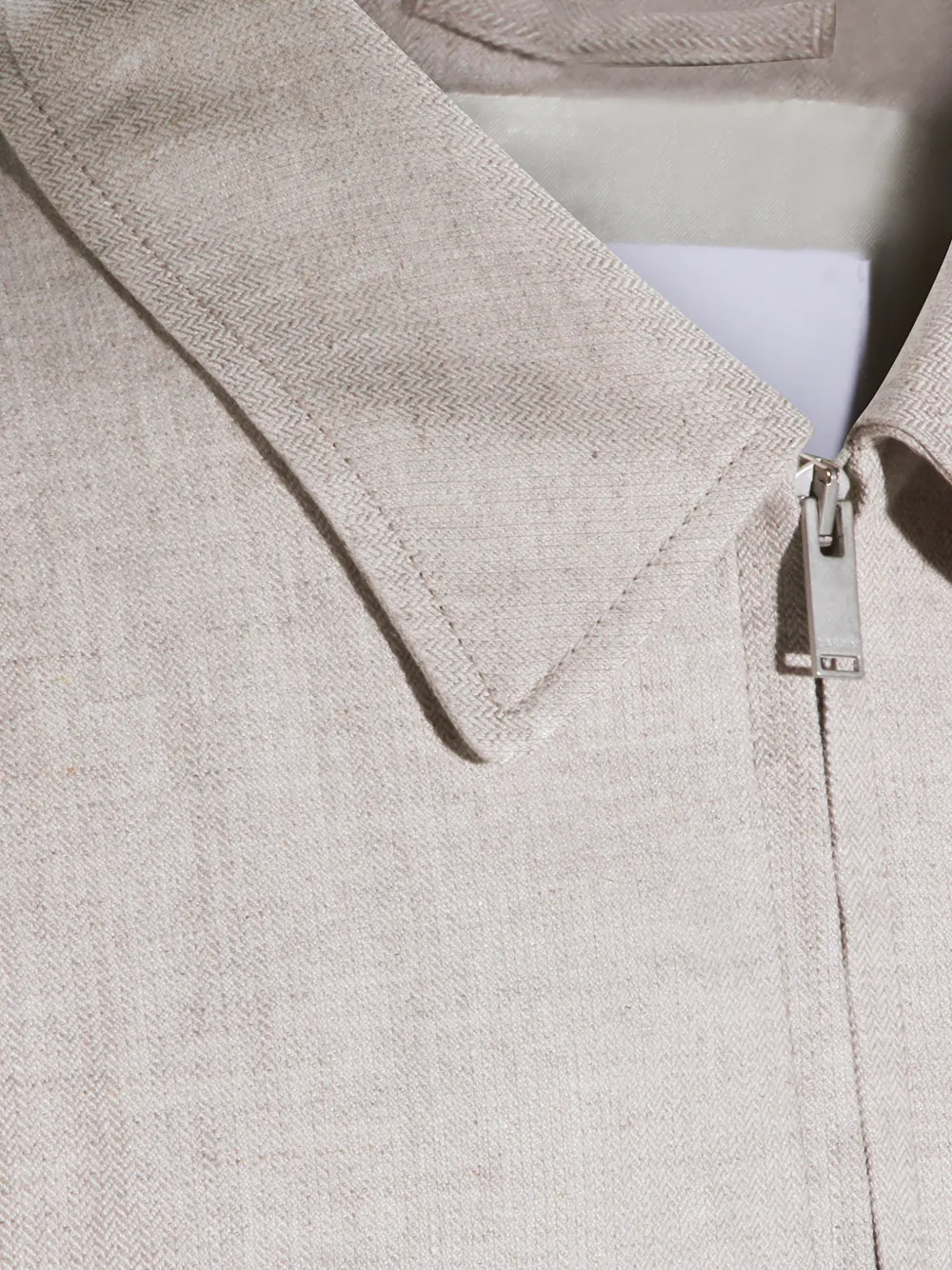  Lardini Linen Shirt Jacket - Neutrals 