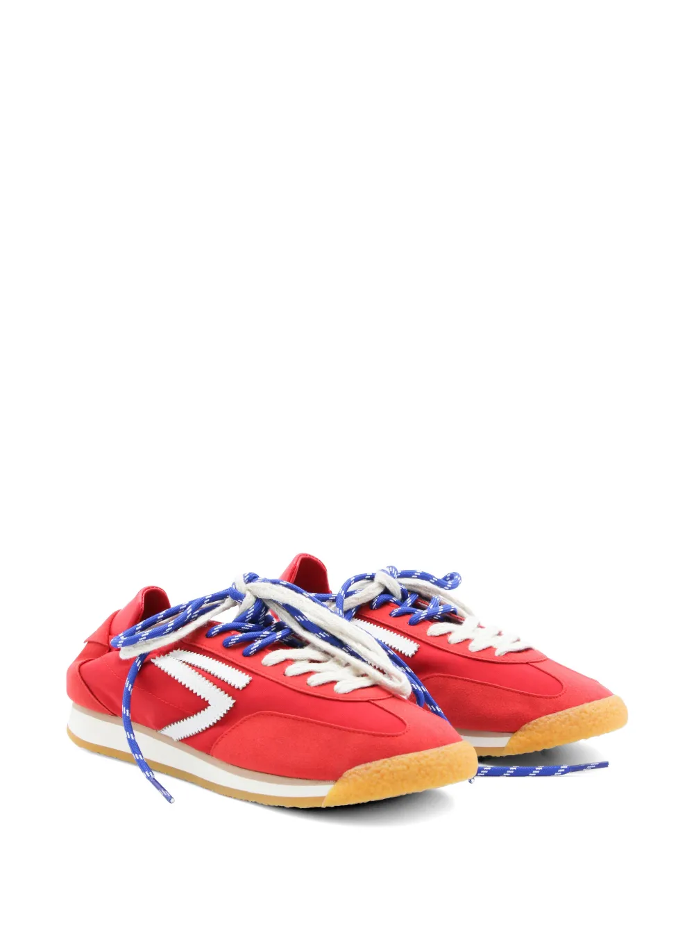 Puraai 6.02 Panther sneakers met zigzag-patroon Rood