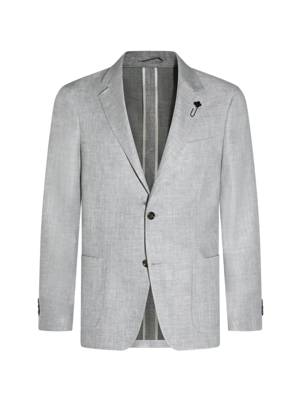 Lardini flower pin pocket blazer - Grigio