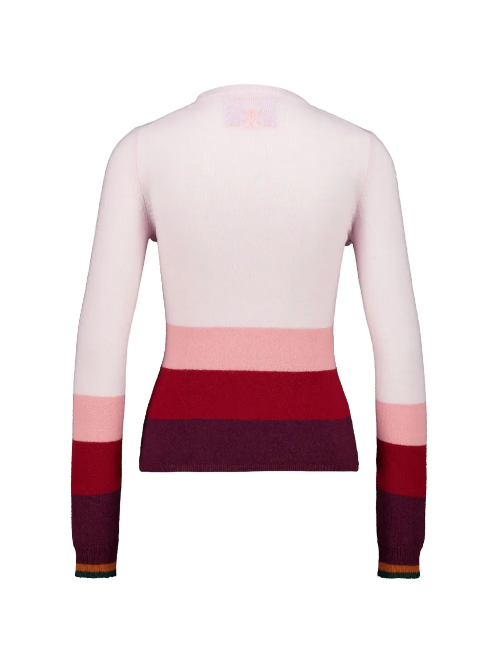  La Doublej Two-tone Crew-neck Sweater - Pink 