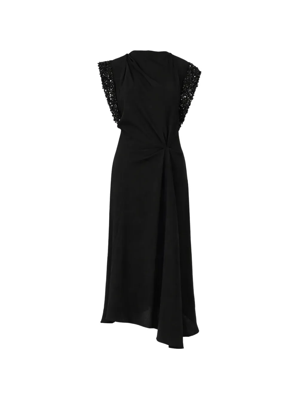ISABEL MARANT sequin-detail asymmetric dress - Nero