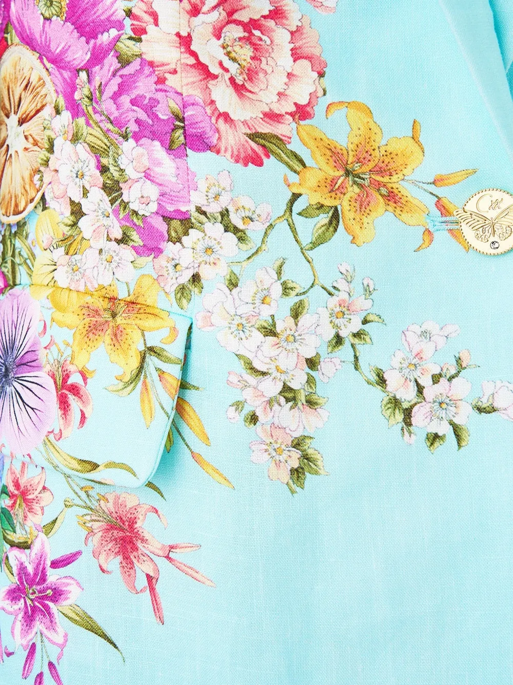 Boyfriend Floral-Pattern Blazer