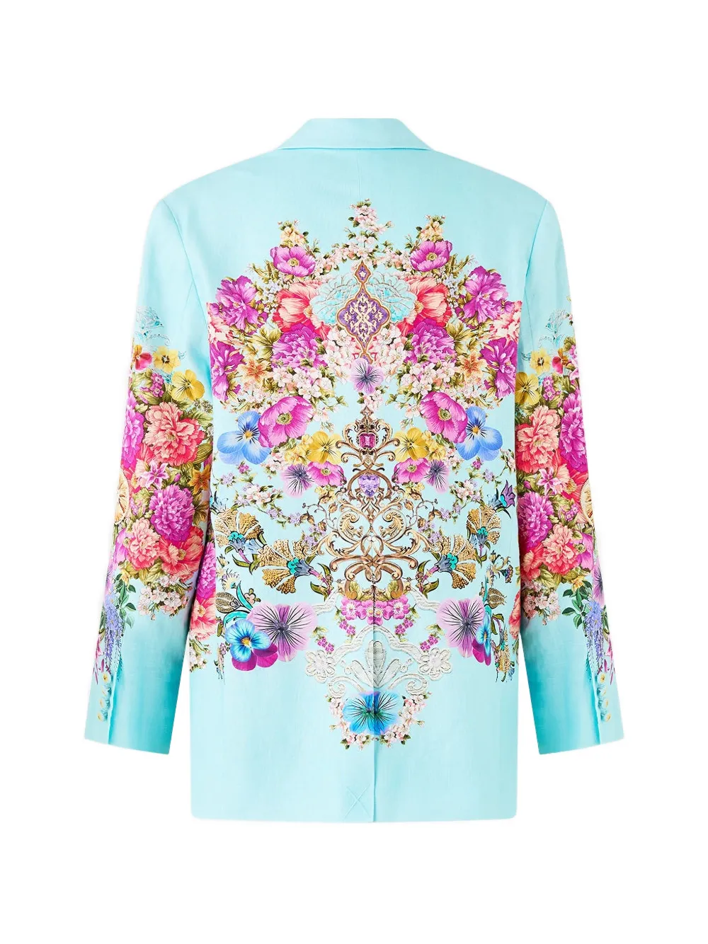 Boyfriend Floral-Pattern Blazer