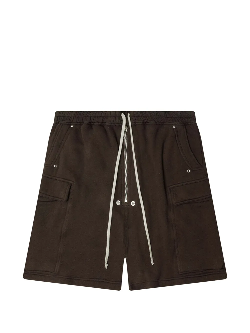 Rick Owens DRKSHDW zipped flap-pocket shorts - Marrone