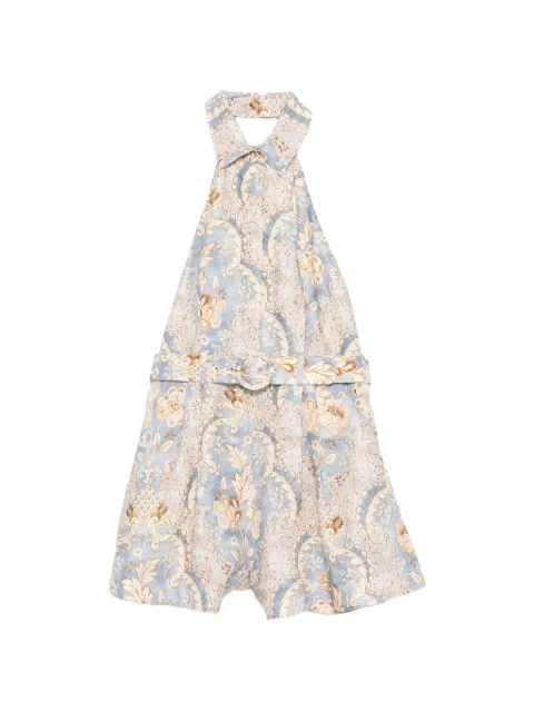ZIMMERMANN floral belted playsuit