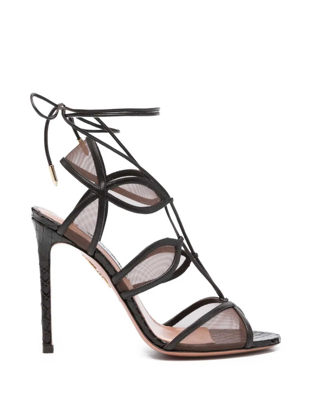 Aquazzura Lace-up Pumps In Black