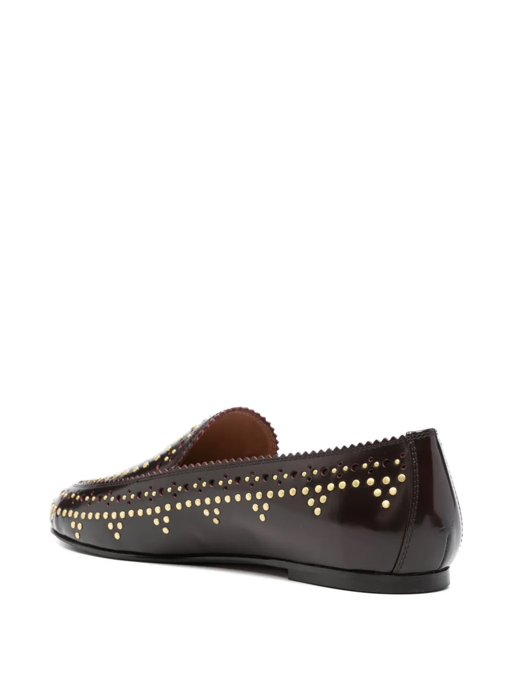 Aquazzura Loafers met studs Bruin
