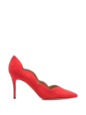Manolo Blahnik BB ポインテッドトゥ スエードパンプス | レッド Manolo Blahnik BB ポインテッドトゥ スエードパンプス | レッド