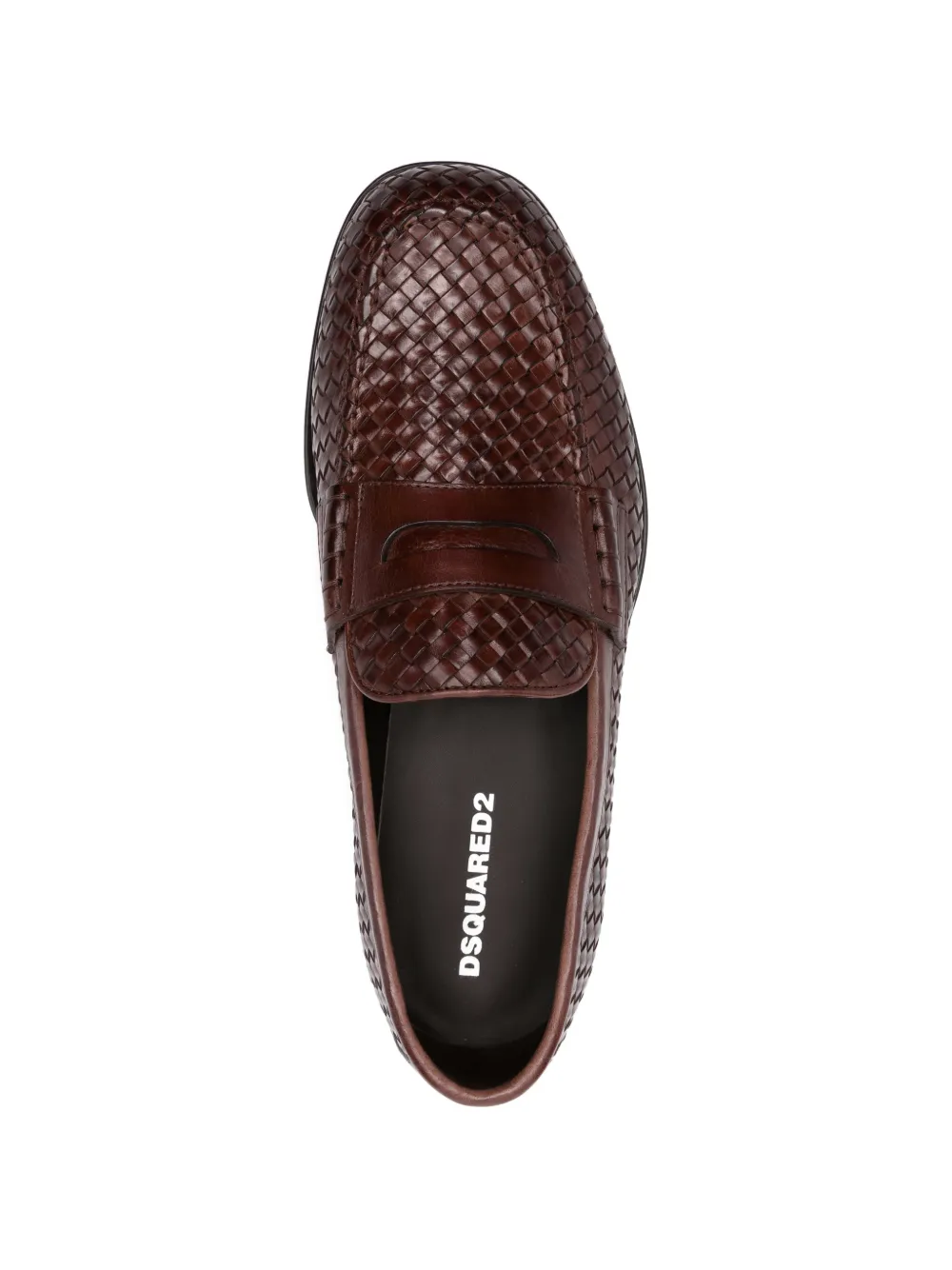 DSQUARED2 Geweven klassieke loafers Bruin