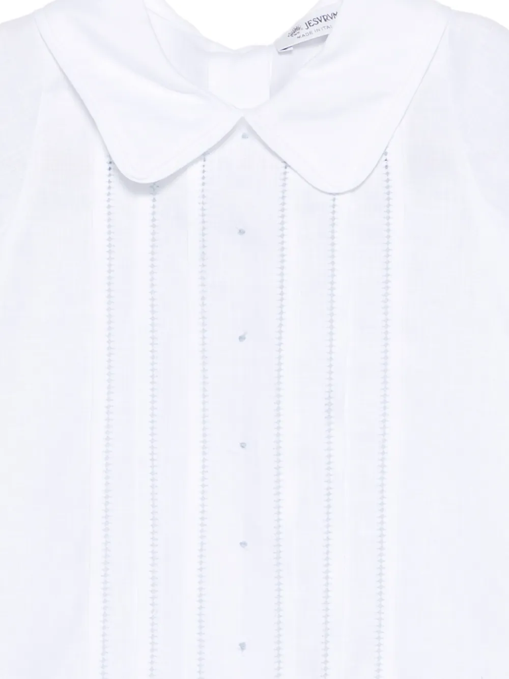  Jesurum Baby Peter-pan-collar Romper - White 