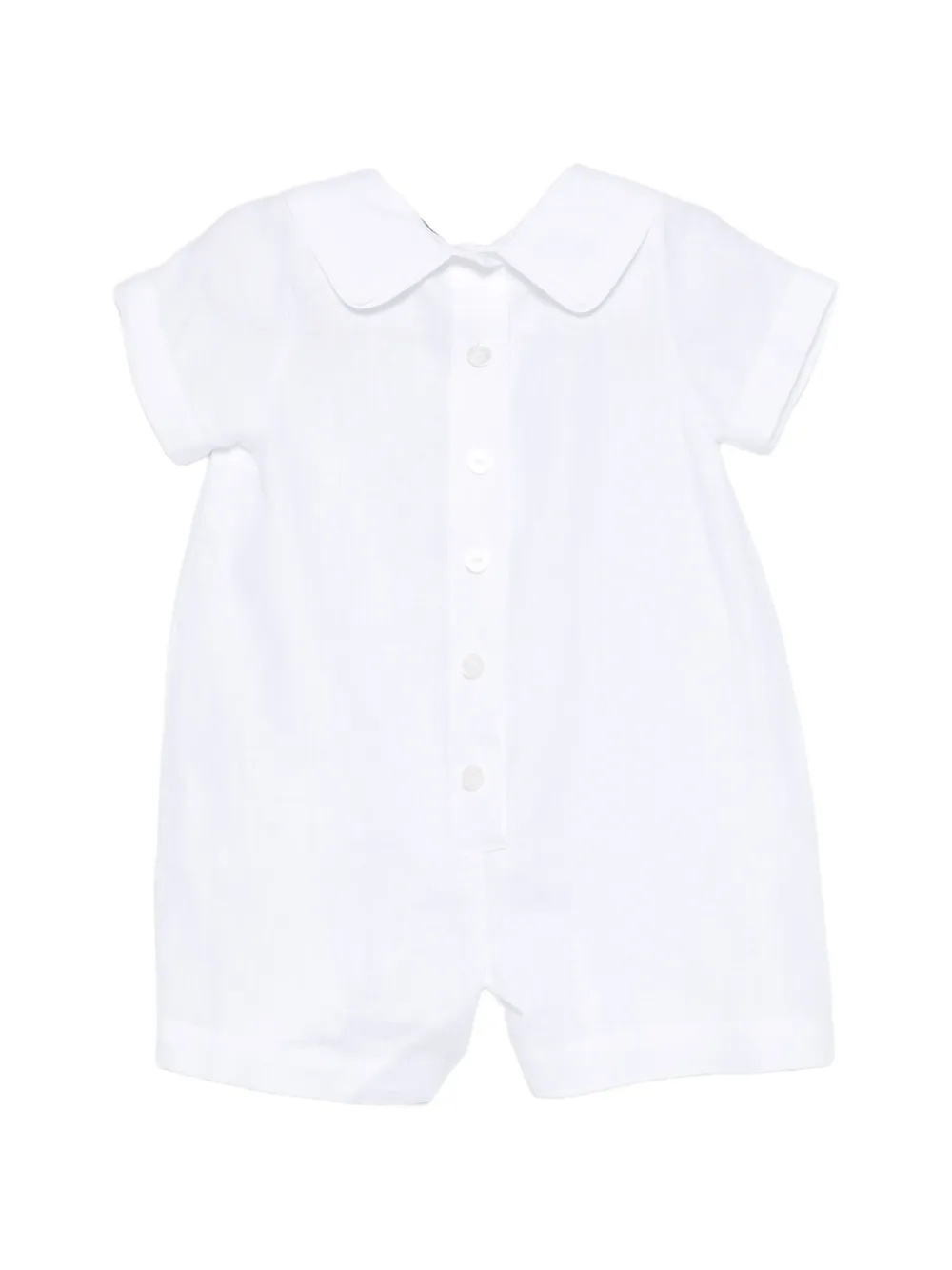  Jesurum Baby Peter-pan-collar Romper - White 