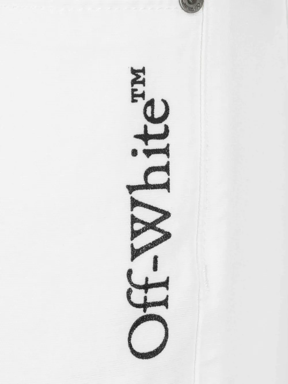 Off-White Half Arrow slim-fit ruimvallende jeans Wit