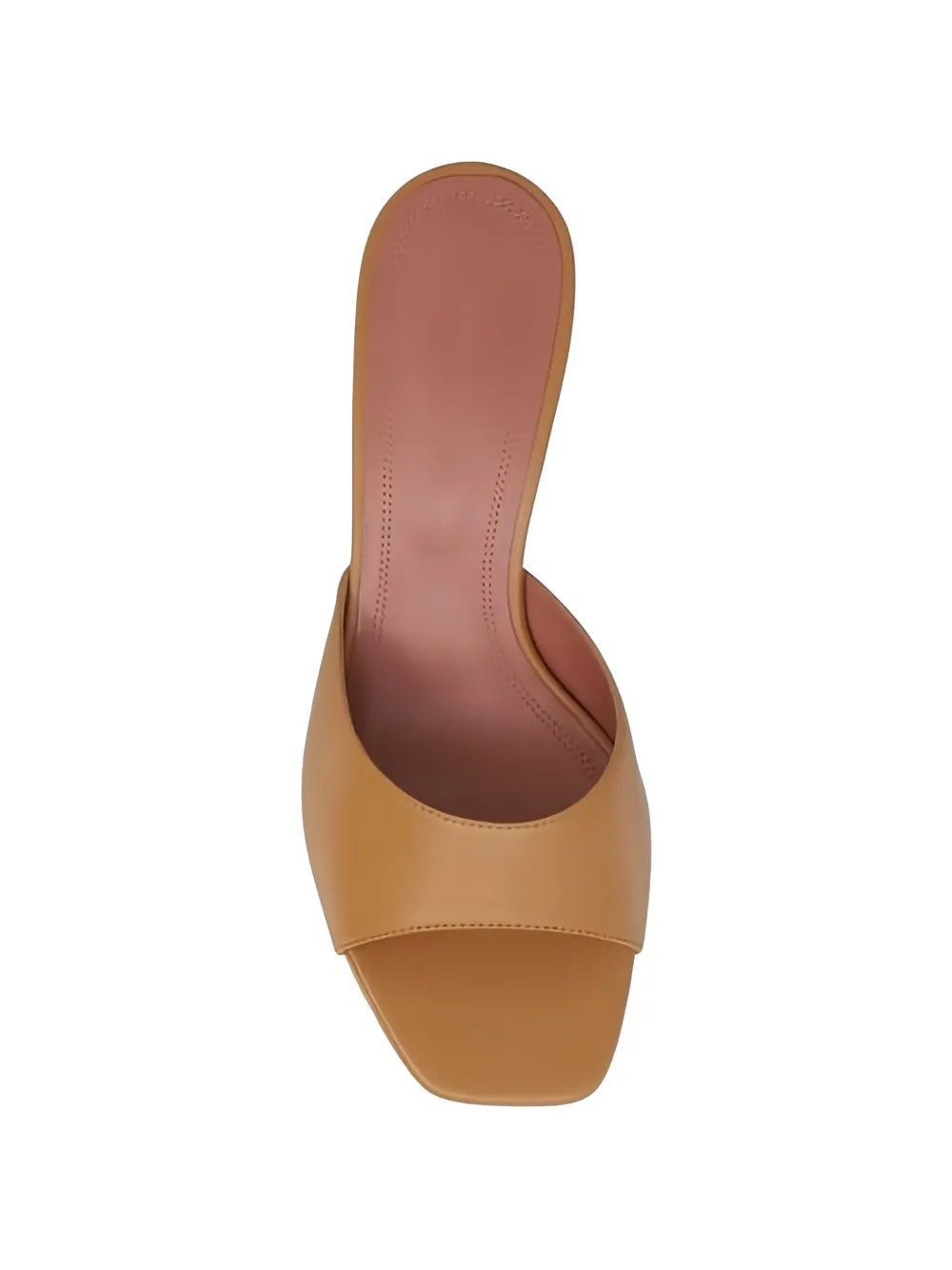 Amina Muaddi Lupita leren sandalen Bruin