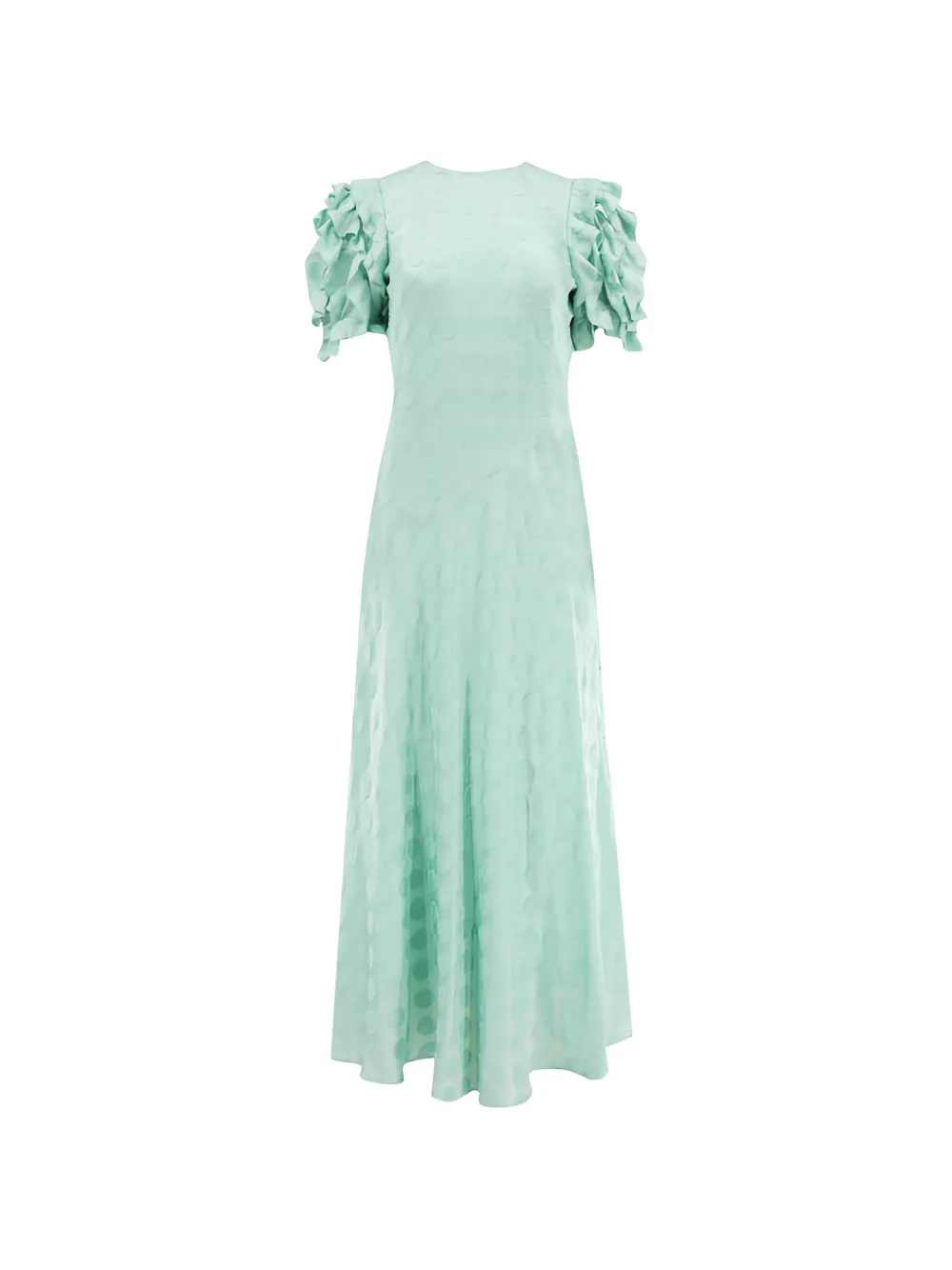 Ulla Johnson Elvia ruffled-sleeeve dress - Verde