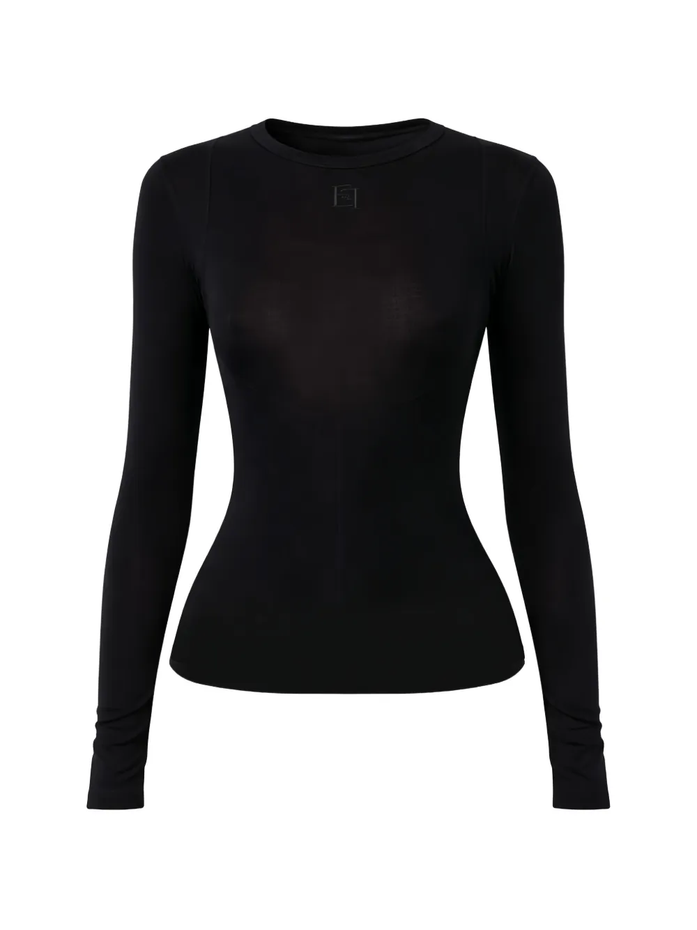 Elisabetta Franchi logo-detail top - Nero