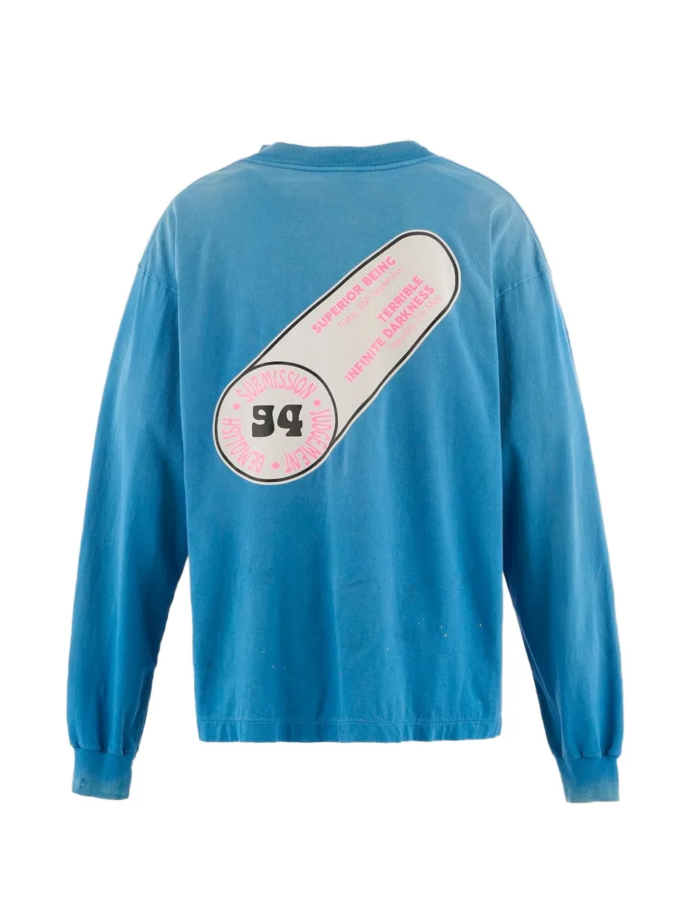 SAINT MXXXXXX T-shirt met lange mouwen en print Blauw