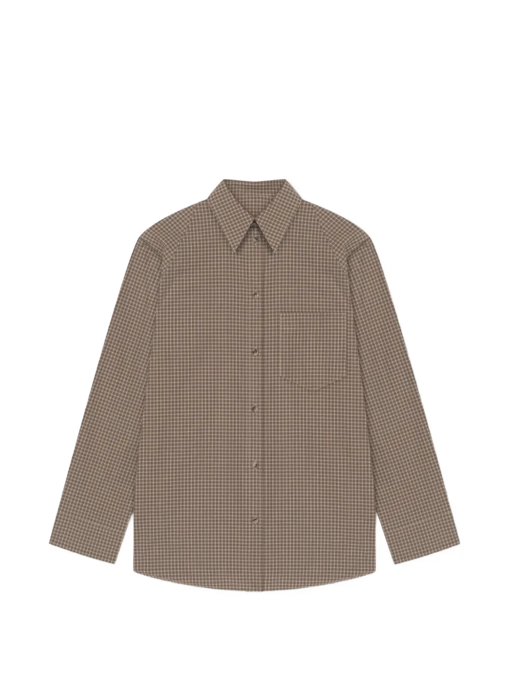 Nanushka Arleen chest-pocket shirt - Marrone