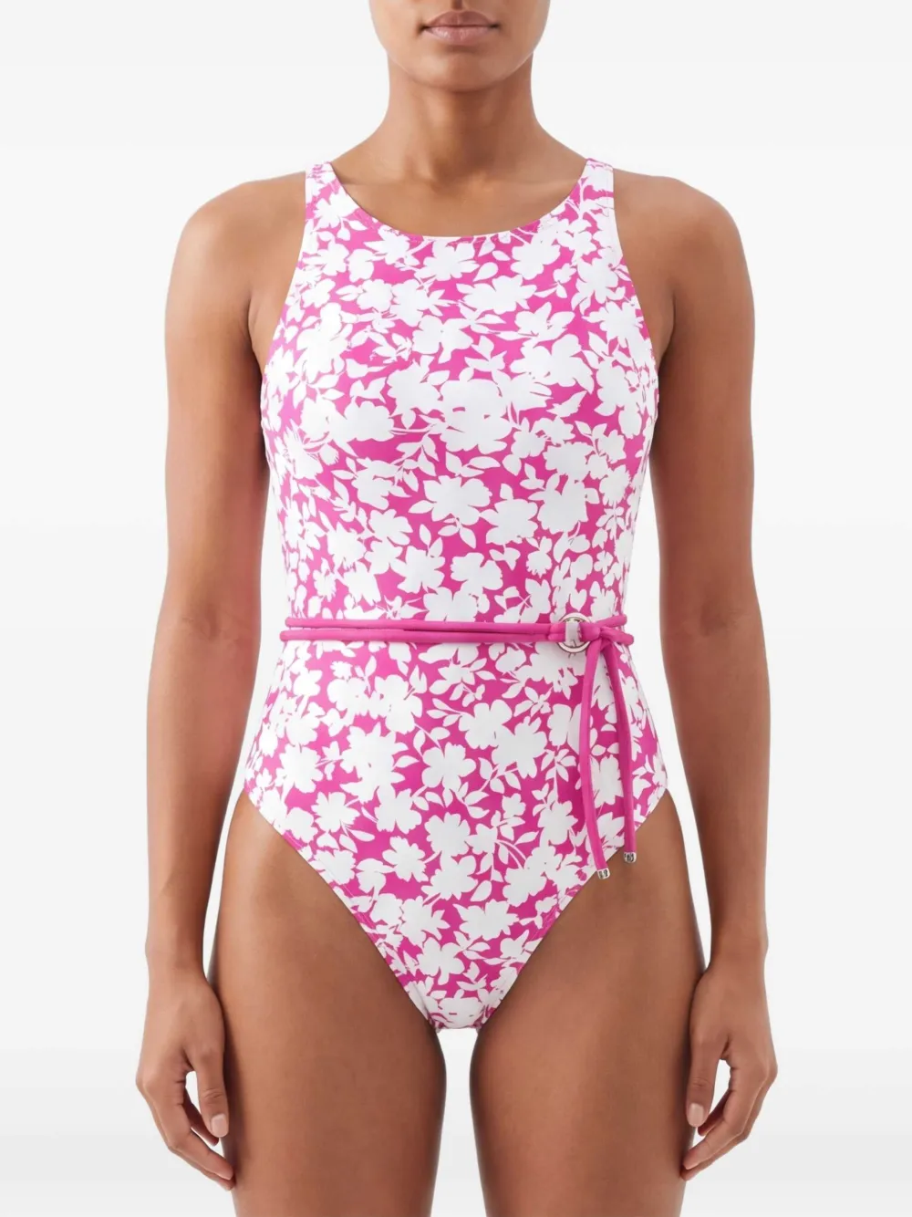 Michael Kors Badpak met bloemenprint Roze