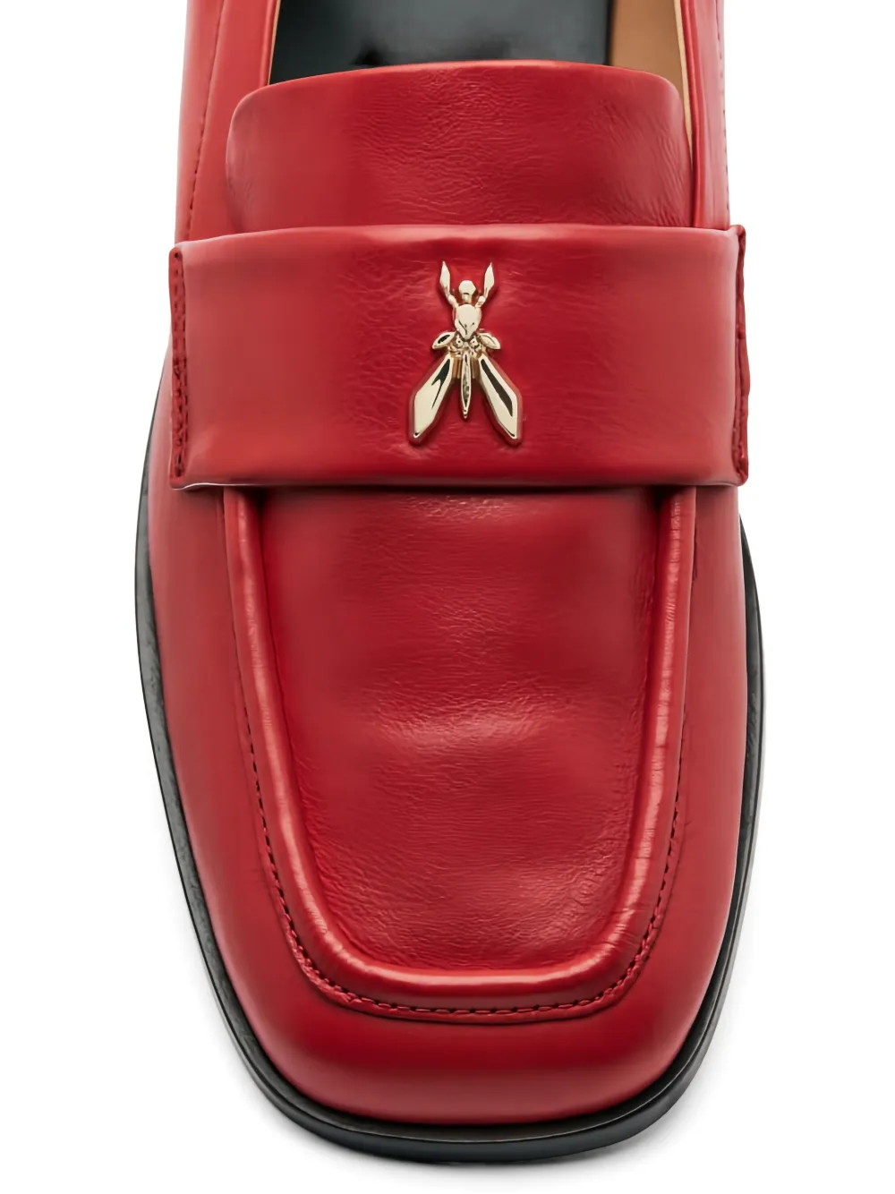 Patrizia Pepe Loafers met vierkante neus Rood