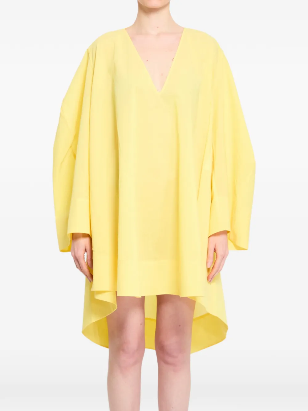 Jacquemus V-neck flared dress - Giallo