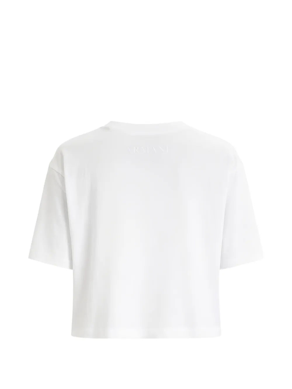 Armani Exchange Cropped T-shirt Wit