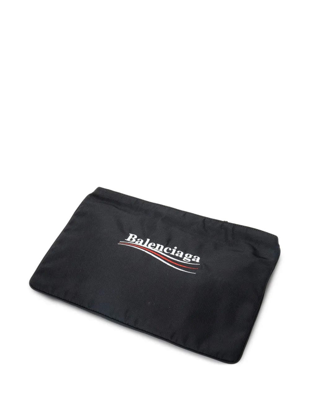 Balenciaga Pre-Owned logo-print clutch bag - Nero