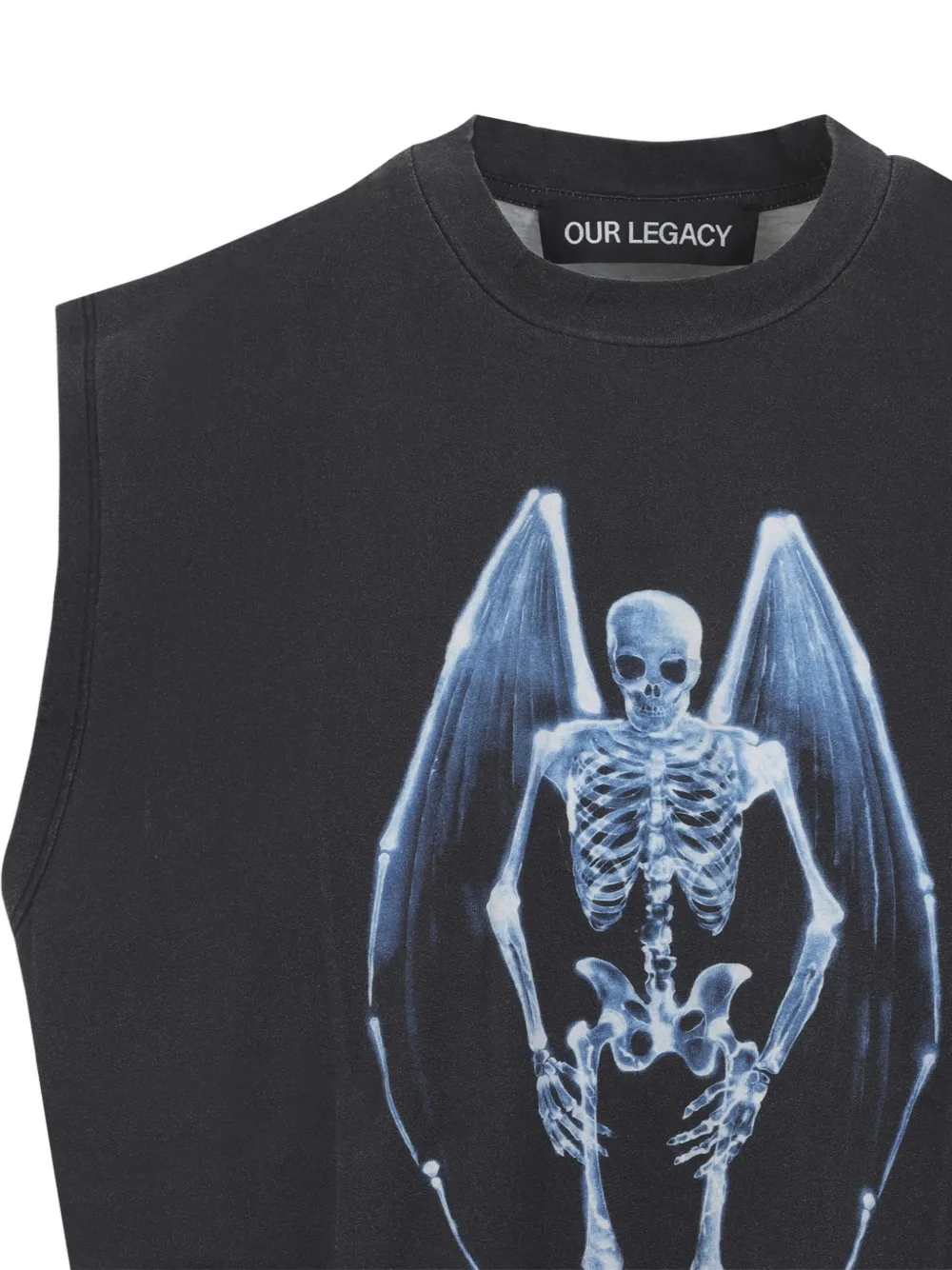OUR LEGACY Breathe tanktop met print Zwart