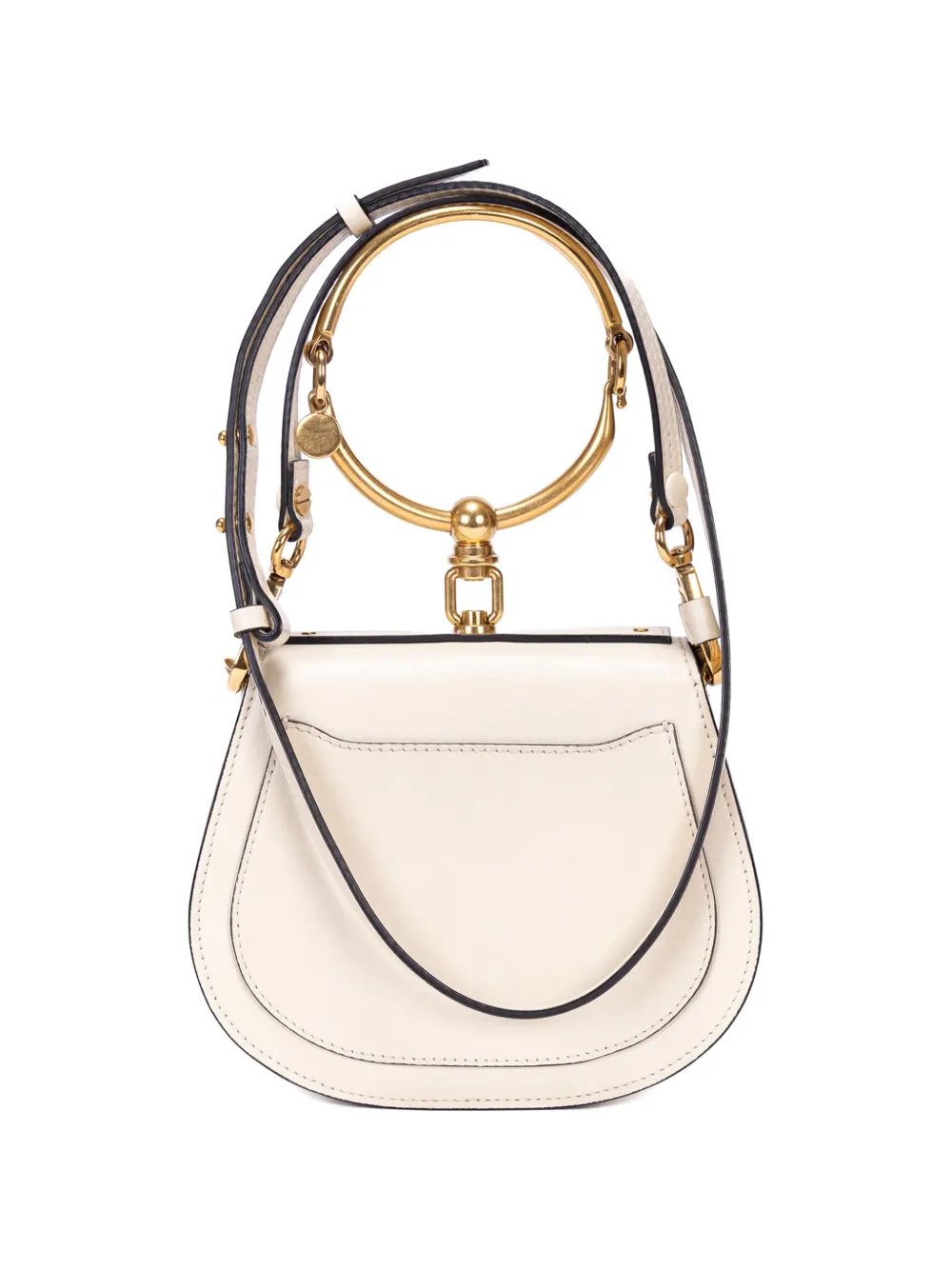 Pre-owned Chloé Small Nile Bracelet Tote Bag In Neutral