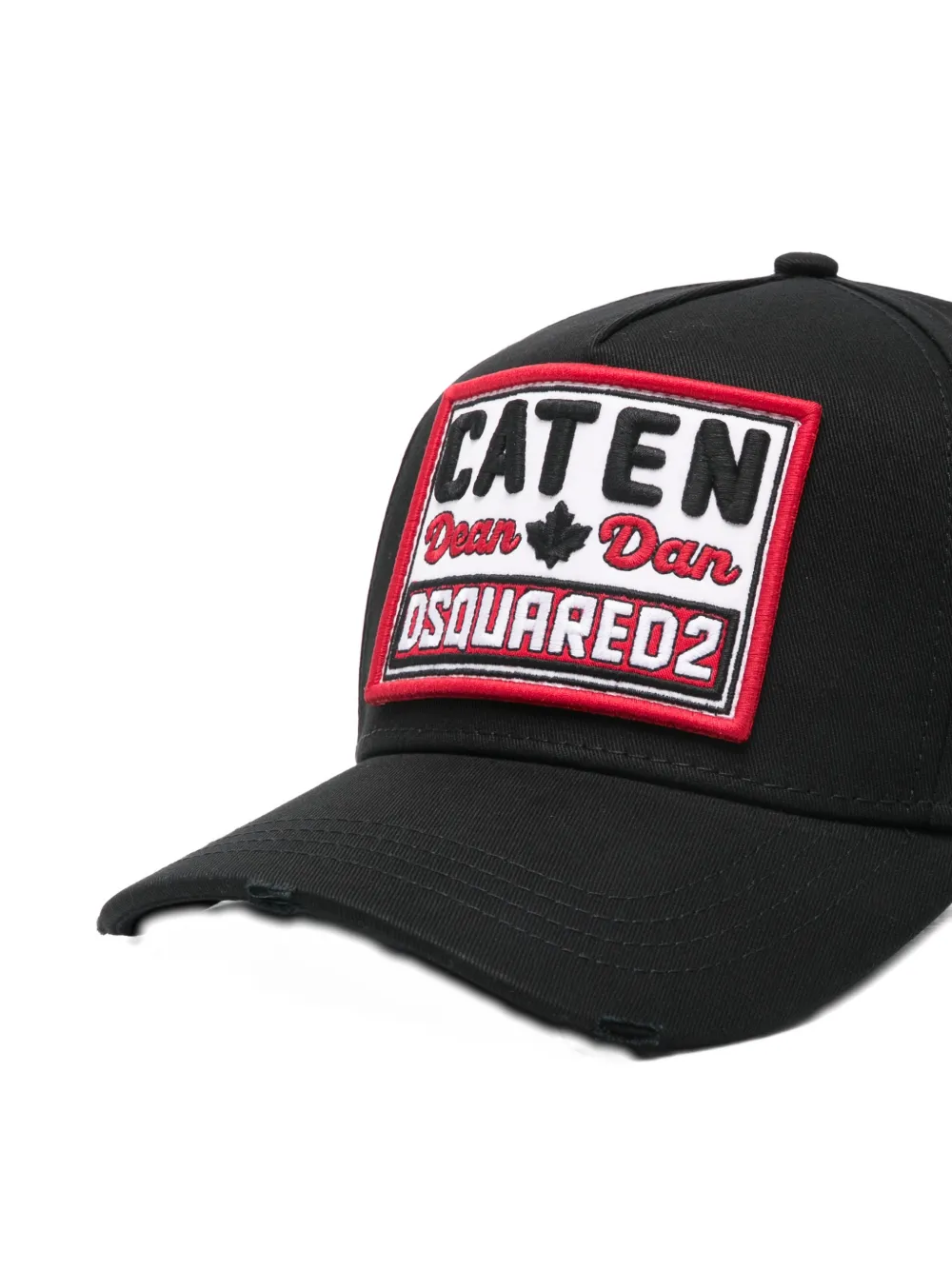 Dsquared2 Patch Baseball Cap In Black