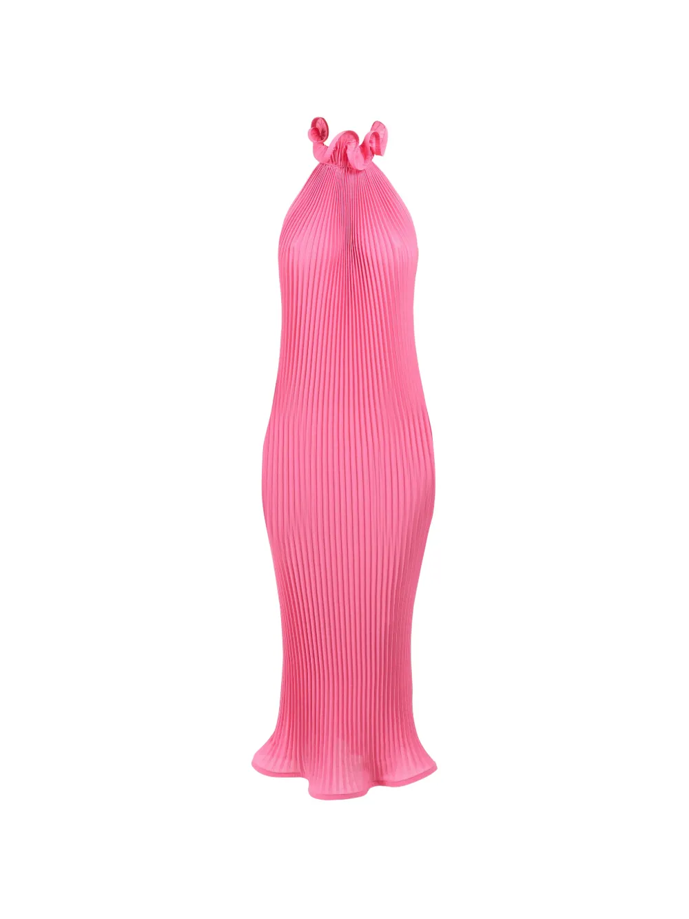 Rowen Rose pleated turtleneck maxi dress - Rosa