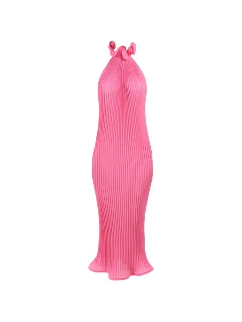 Rowen Rose pleated turtleneck maxi dress