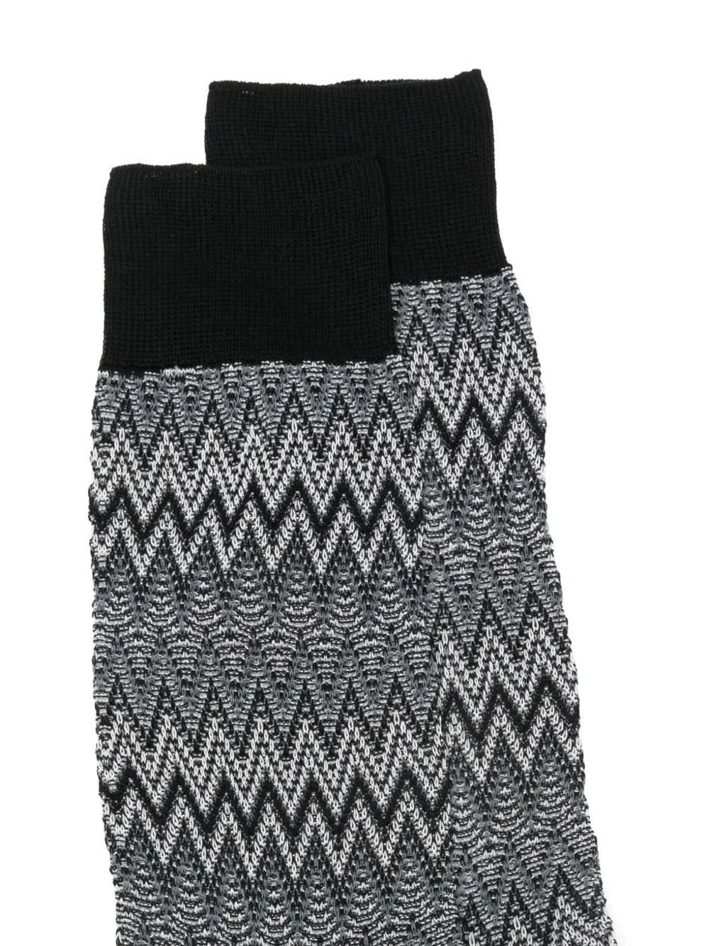  Missoni Zigzag-pattern Socks - Grey 
