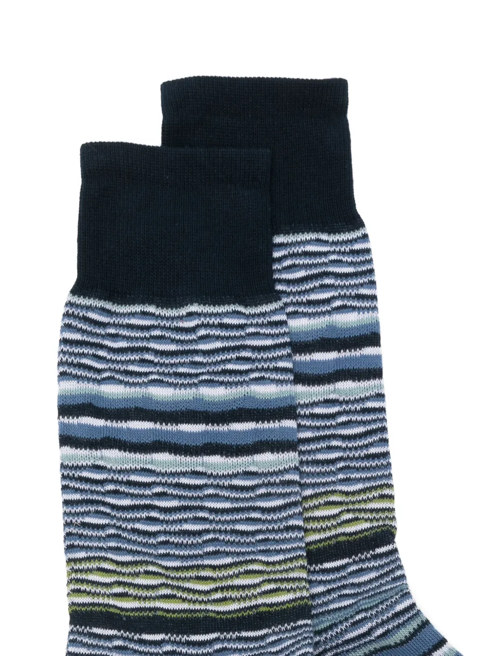  Missoni Striped Socks - Blue 