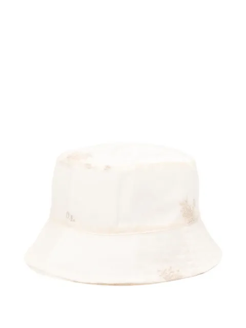 OUR LEGACY embroidered-floral bucket hat