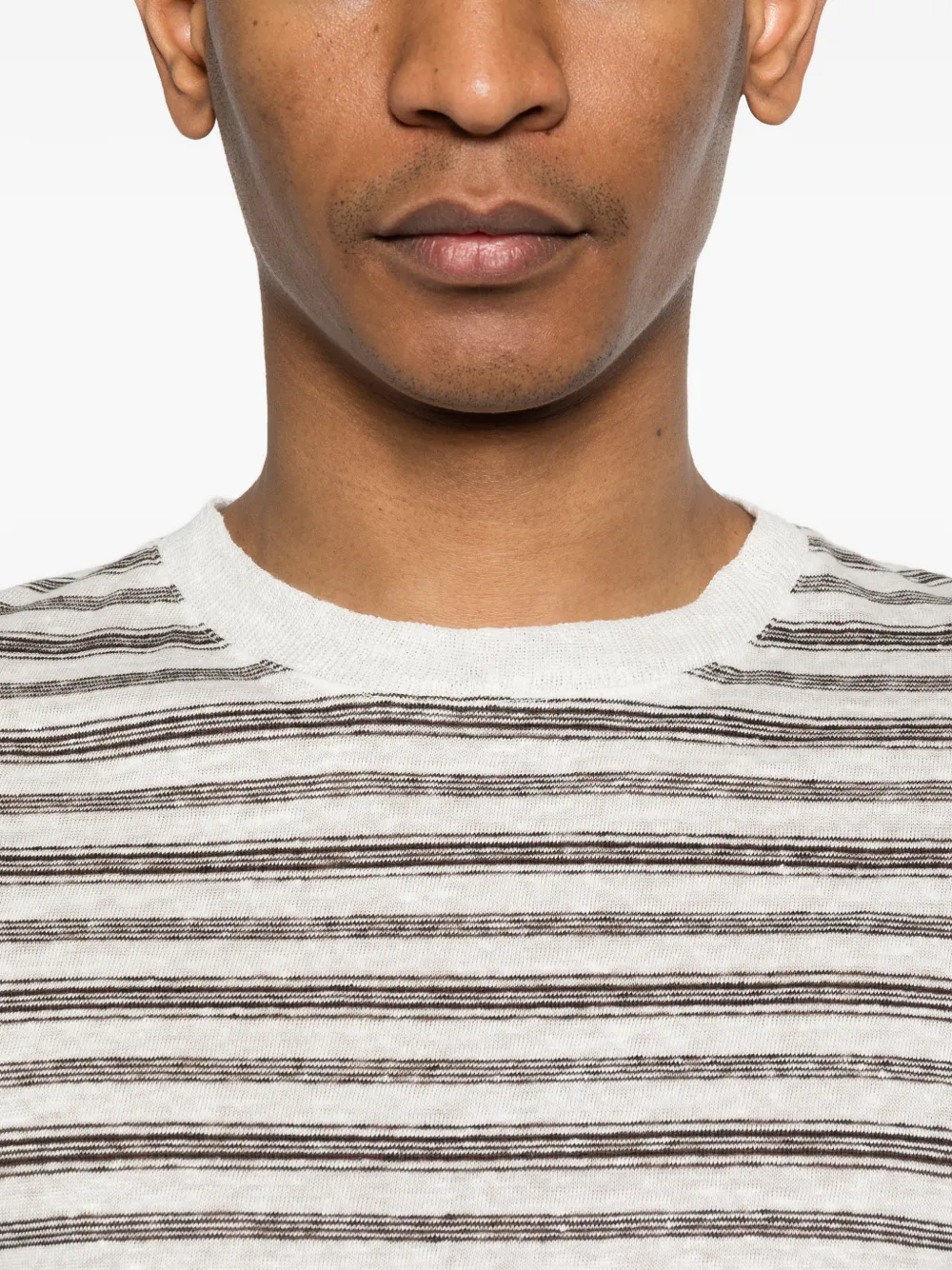 A.P.C. Ray gestreept T-shirt Wit