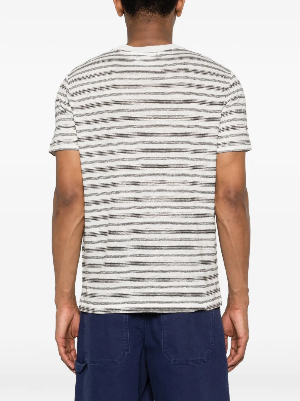A.P.C. Ray gestreept T-shirt Wit