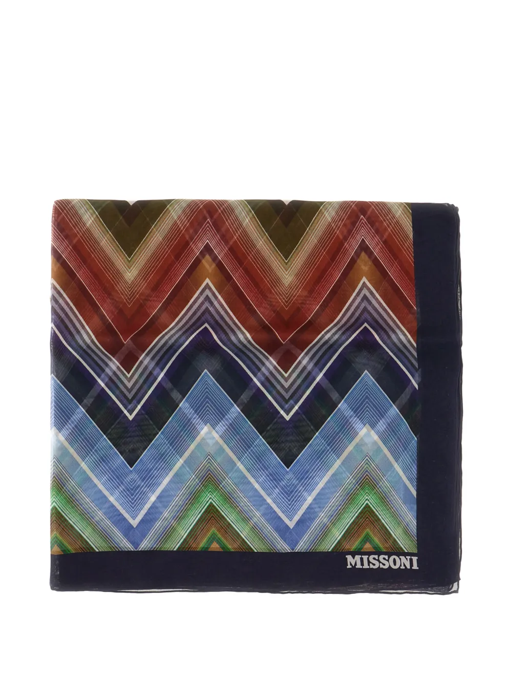 Missoni chevron scarf - Blu
