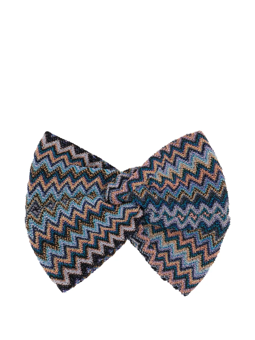 Missoni knotted headband - Blu