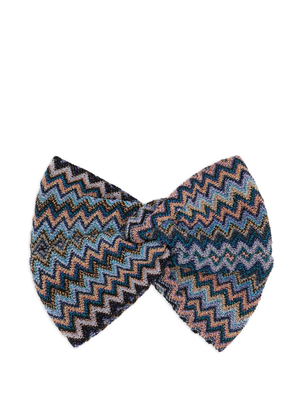 Missoni knotted headband - Blu