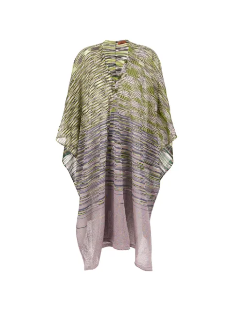 Missoni striped knitwear cape