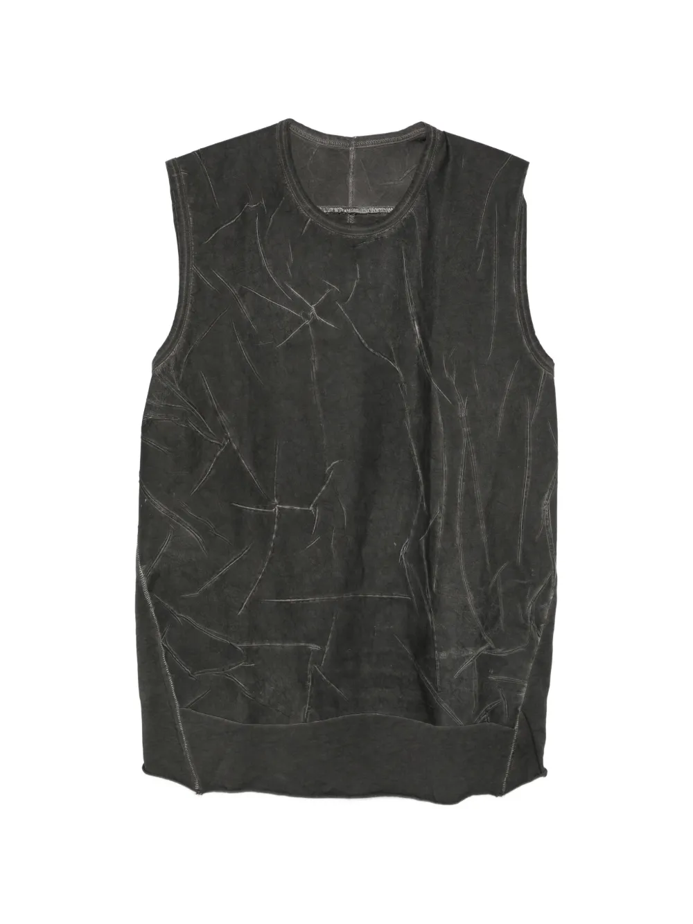 Isaac Sellam Experience Top smanicato - Grigio