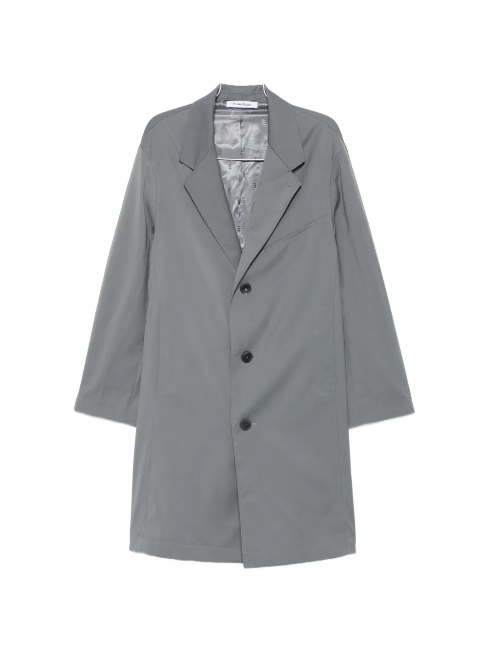 Études Studio Suit single-breasted notched-lapels coat - Grigio
