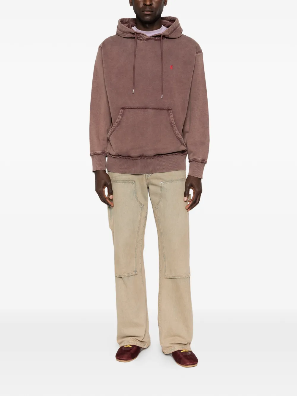 Études Studio Hoodie met geborduurd logo Rood
