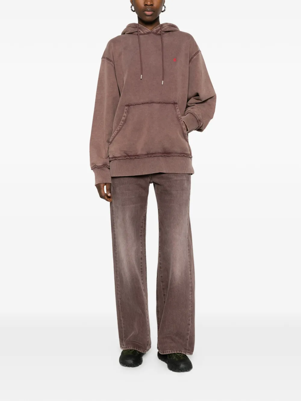 Études Studio Hoodie met geborduurd logo Rood